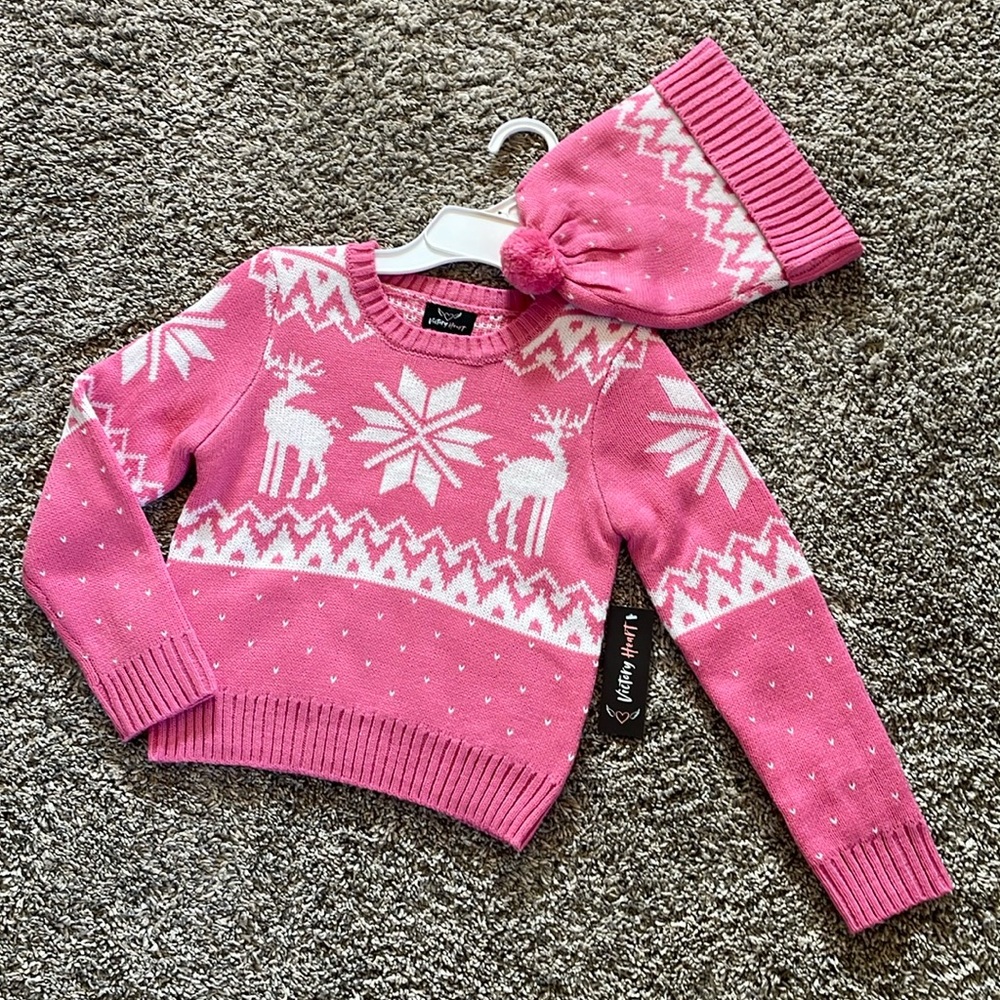 NWT sweater and matching beanie